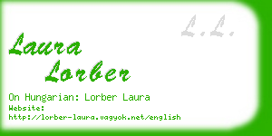 laura lorber business card